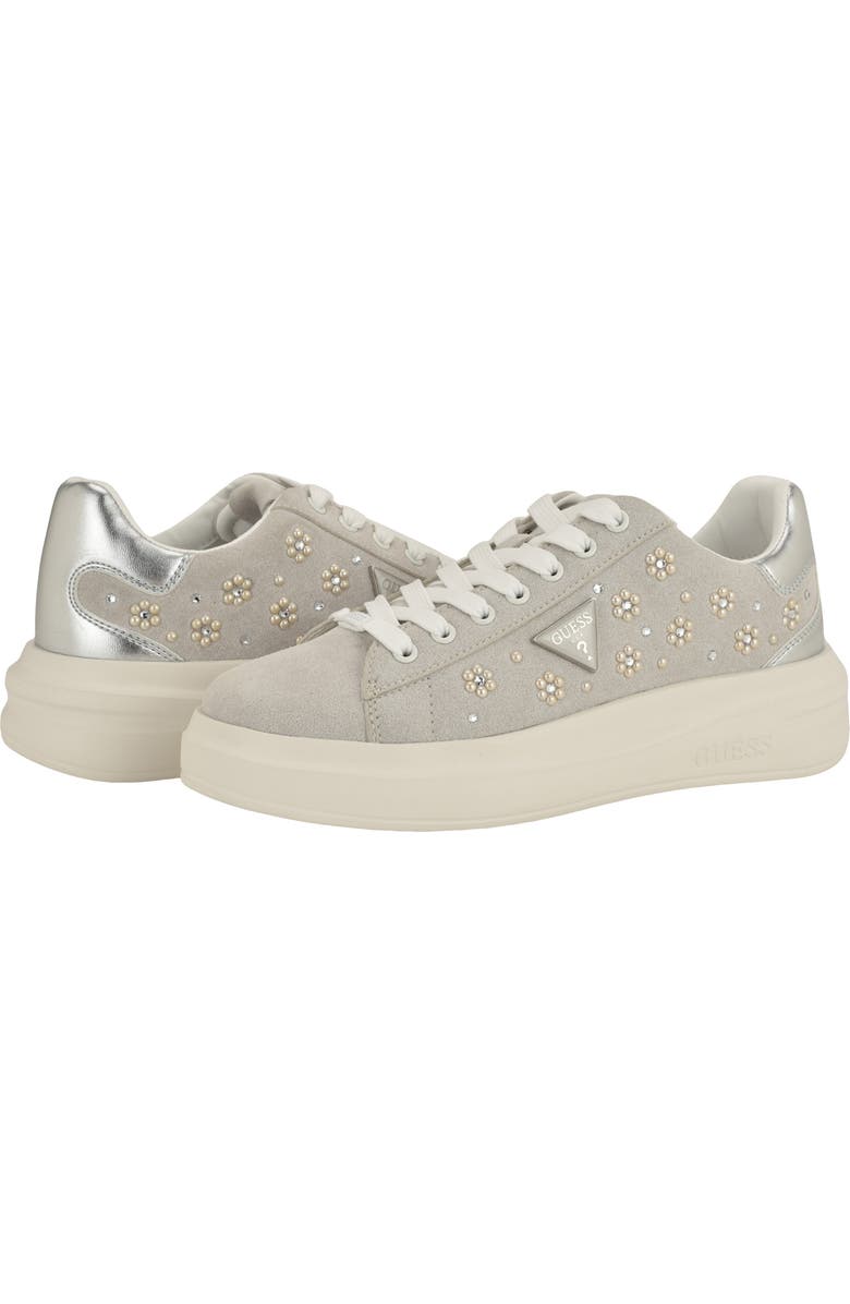 GUESS Elbina Sneaker, Alternate, color, Ivory