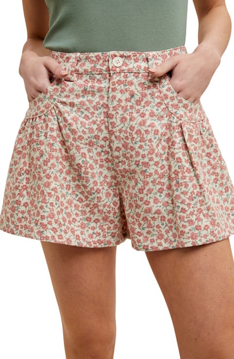 Flora Pleated Shorts