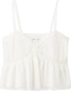 MANGO TEEN Kids' Fringe Detail Cotton Shell