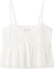 MANGO TEEN Kids' Fringe Detail Cotton Shell
