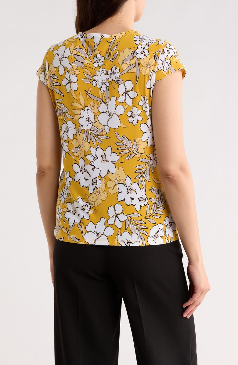 KASPER Cowl Neck Top, Alternate, color, Butterscotch Multi