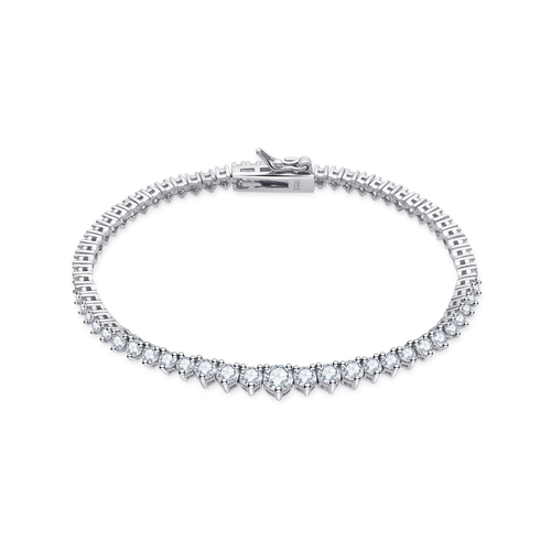 Untamed Petals Vanderbilt Crystal Bracelet In Gray