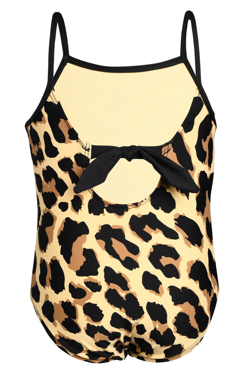 La Blanca Kids' Running Wild Leopard Print One-Piece Swimsuit, Alternate, color, 