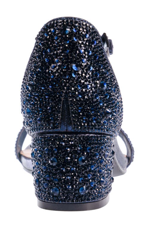 Lady Couture Dazzle Crystal Embellished Block Heel Sandal In Animal Print