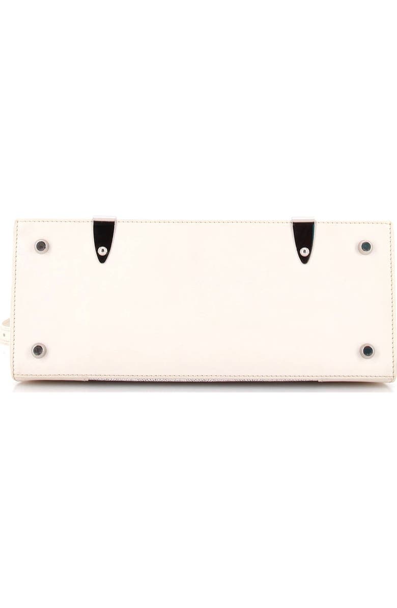 Pre-Owned Goyard Saigon Top Handle Bag Coated Canvas with Leather PM, Alternate, color, White