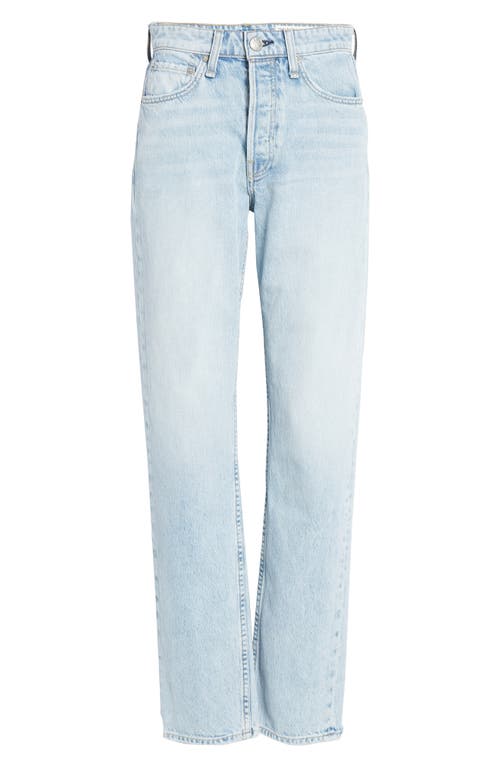 Rag & Bone Maya Frayed High Waist Slim Straight Leg Jeans