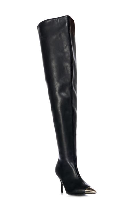 Donato Pointed Toe Over the Knee Boot (Women) (Wide Calf)