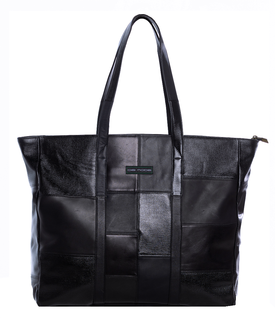 Dai Moda Grandé Black Tote, Main, color, Black