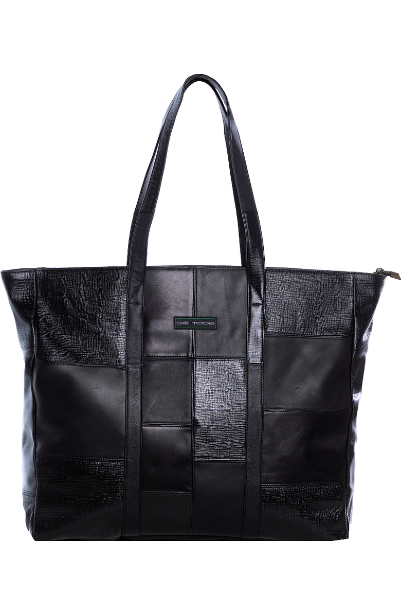 Dai Moda Grandé Black Tote, Main, color, Black
