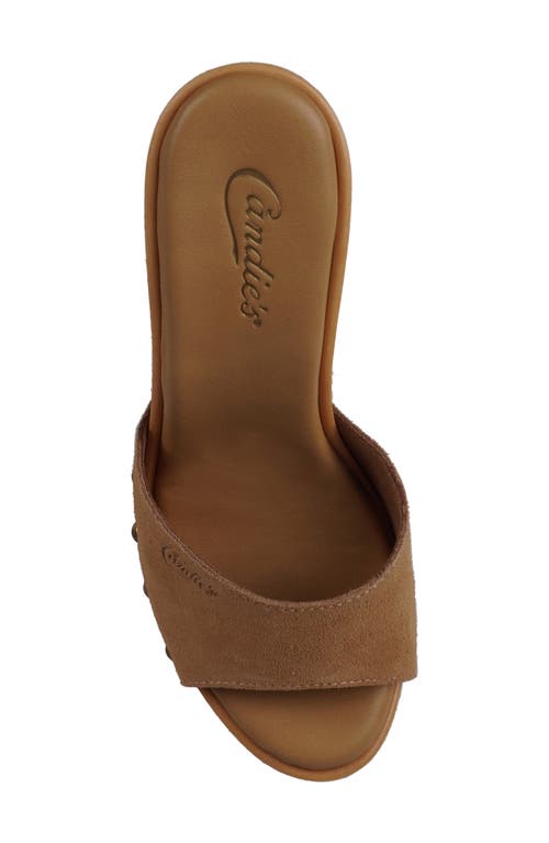 Candies Candie's Viviana Platform Sandal In Sand Suede