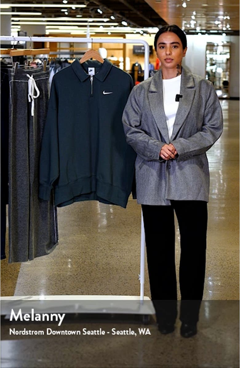 Sportswear Phoenix Fleece Quarter Zip Oversize Polo Sweatshirt, sales video thumbnail