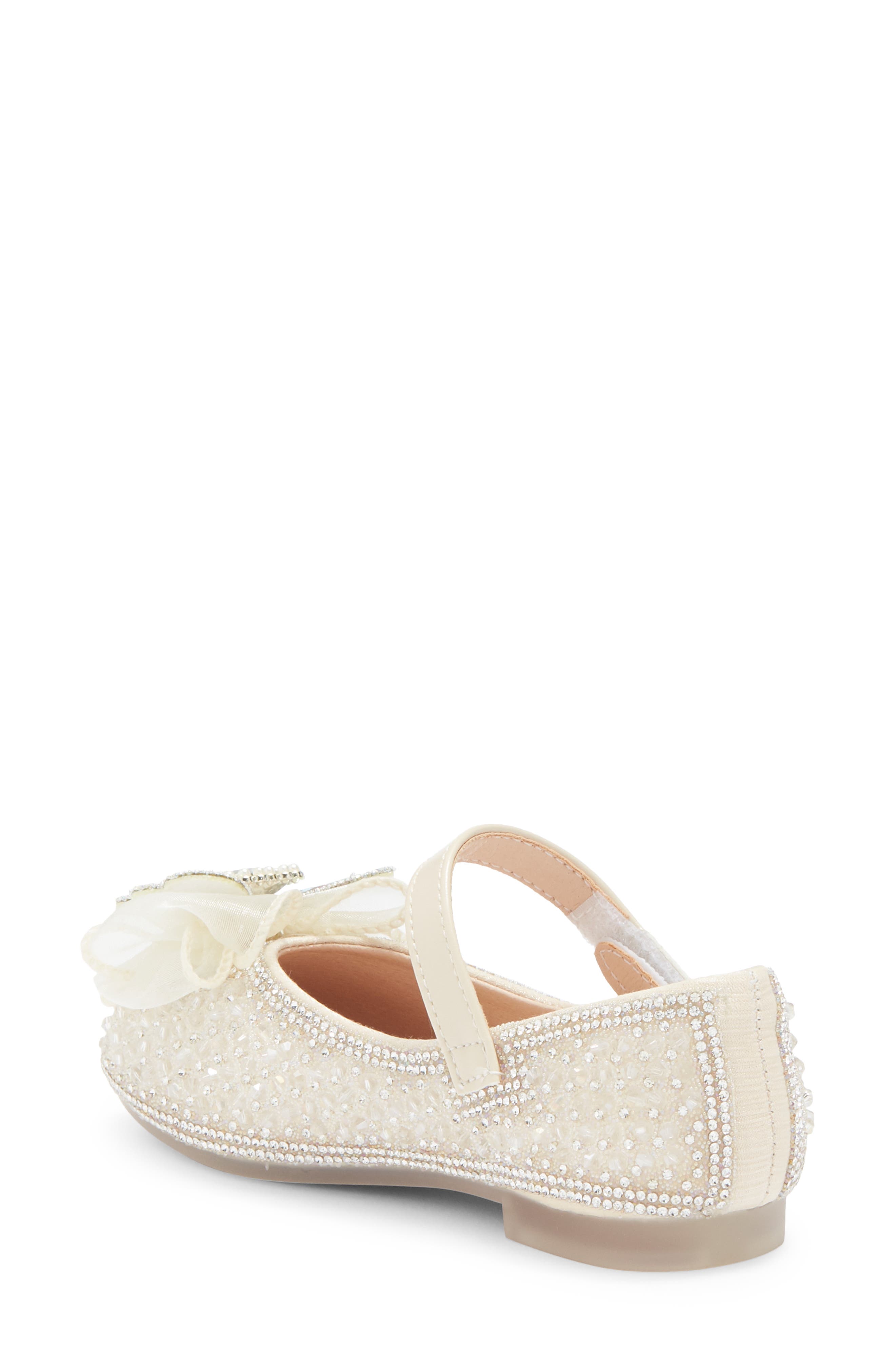 Doe A Dear Kids' Imitation Pearl & Rhinestone Embellished Flat, Alternate, color, 