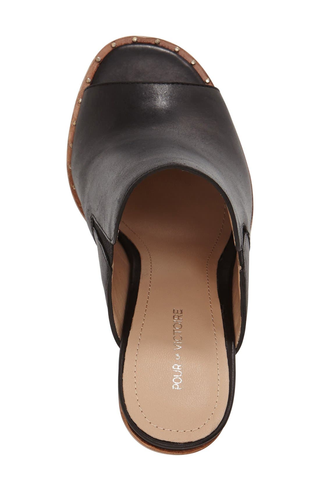 Pour la Victoire 'Geo' Studded Mule, Alternate, color, 