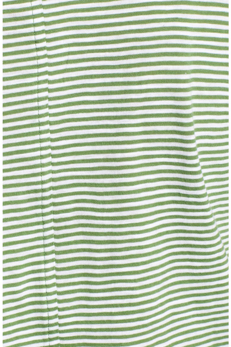 Slub Crewneck Tee, Alternate, color, GREEN- WHITE STRIPE