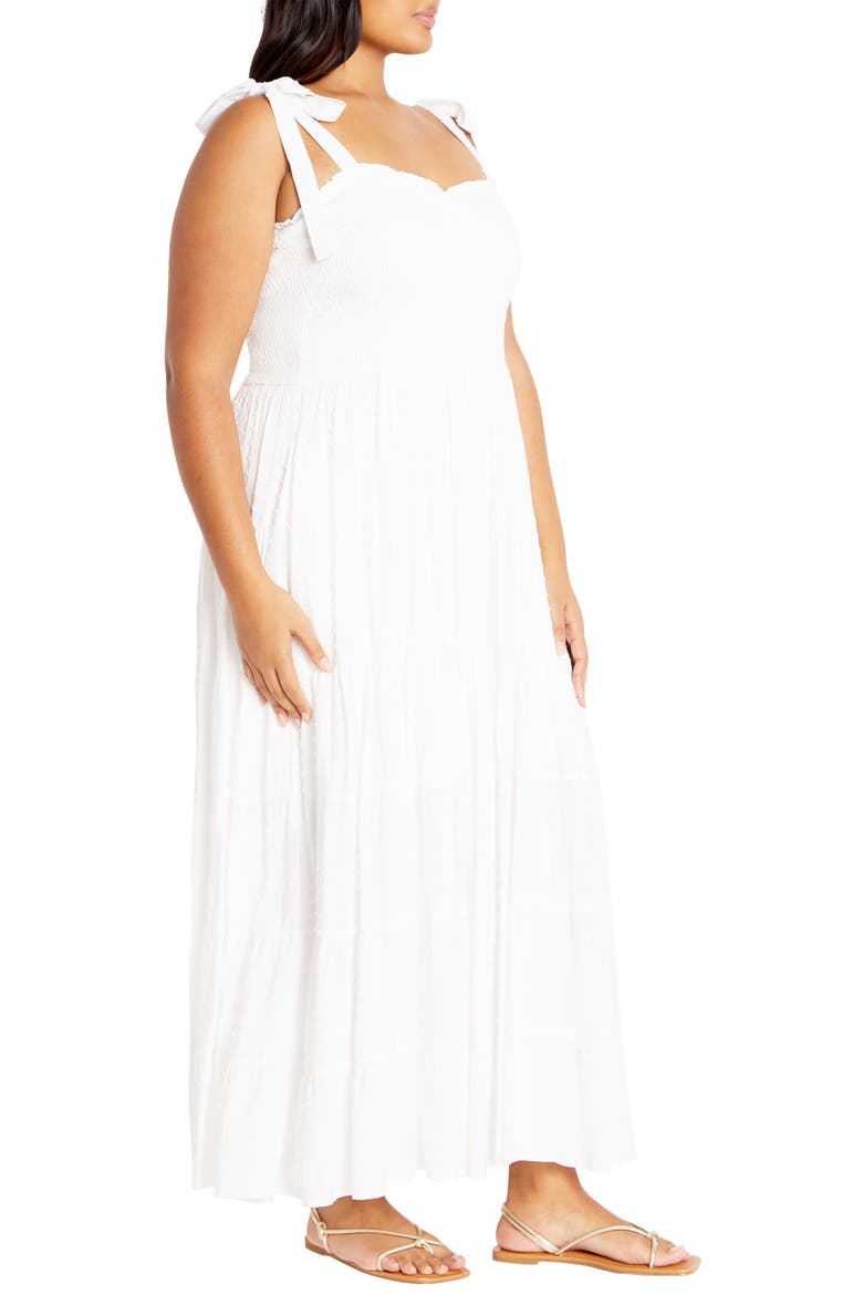 Spot Sara Dobby Maxi Dress, Alternate, color, IVORY