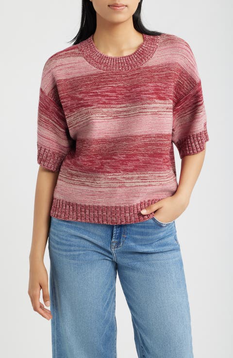 Broome Melange Stripe Crewneck Sweater