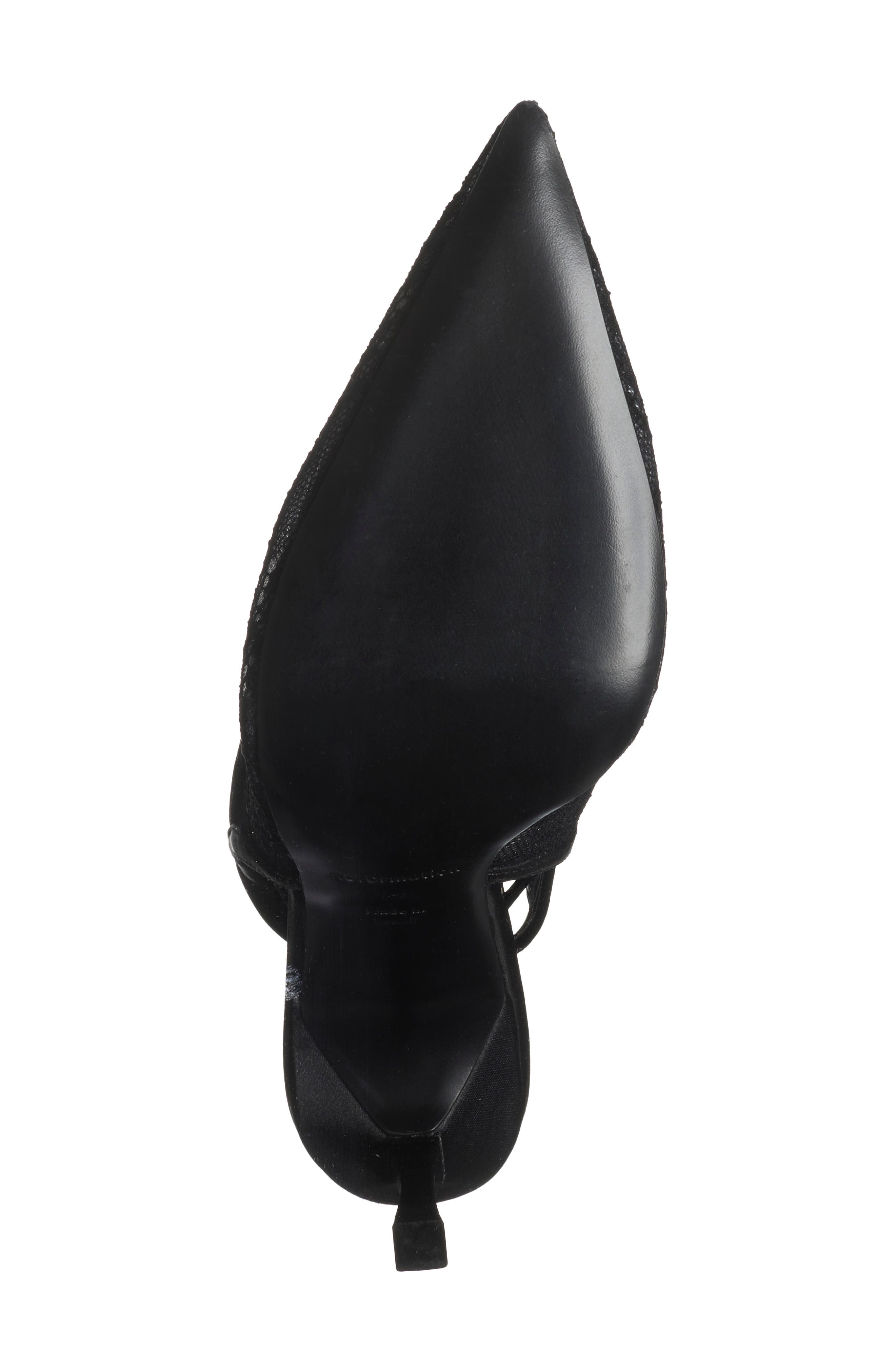 Paris Lace Pointed Toe Pump, Alternate, color, BLACK LACE