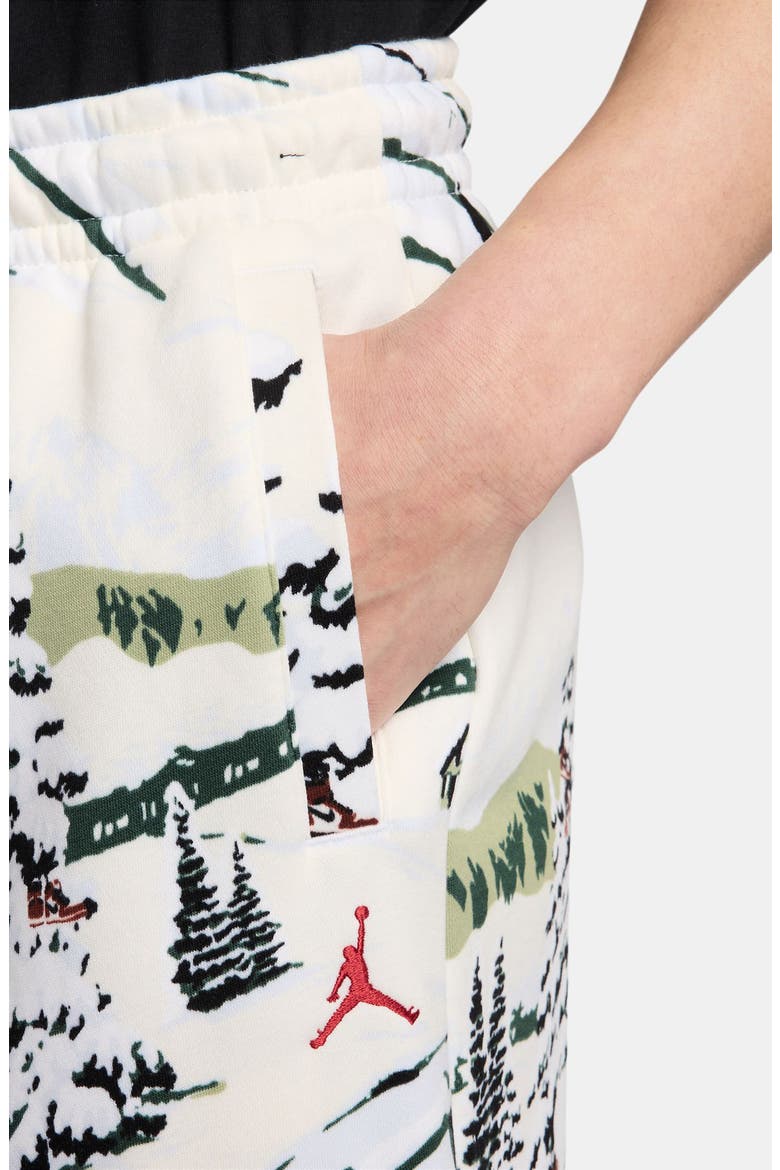 Holiday Print Brooklyn Fleece Sweatpants, Alternate, color, 133 SAIL