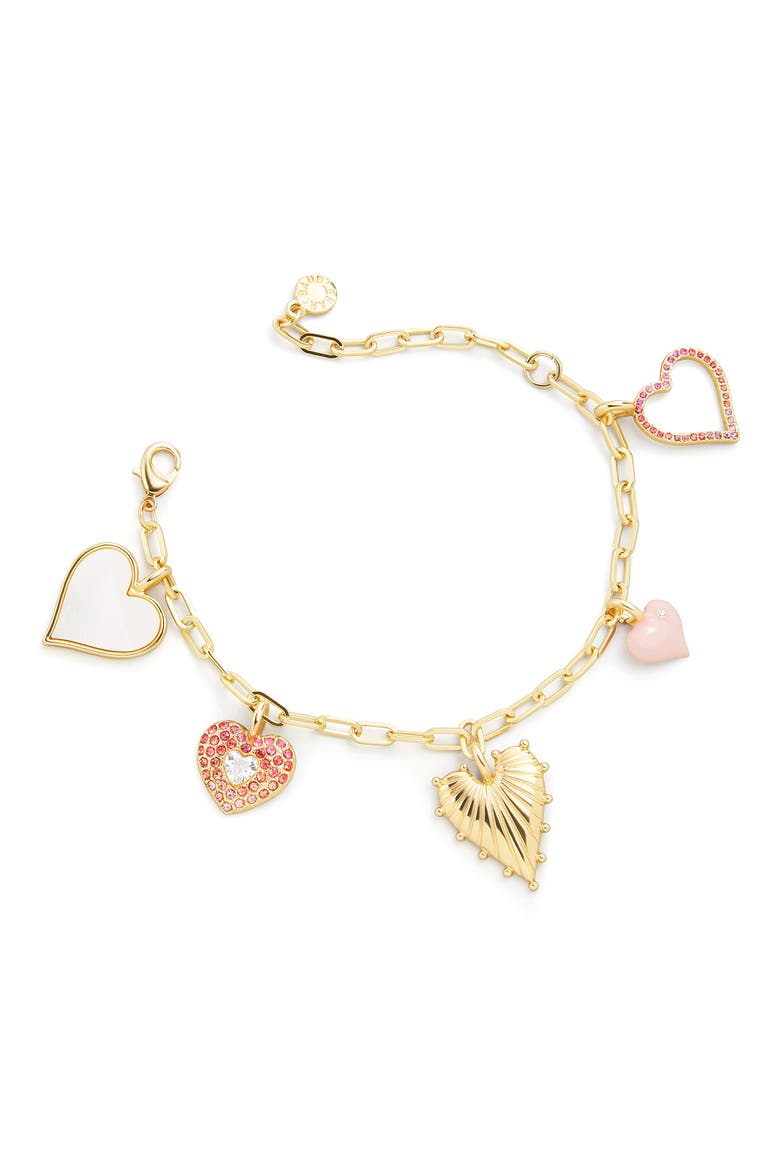 Emelia Charm Bracelet, Main, color, PINK