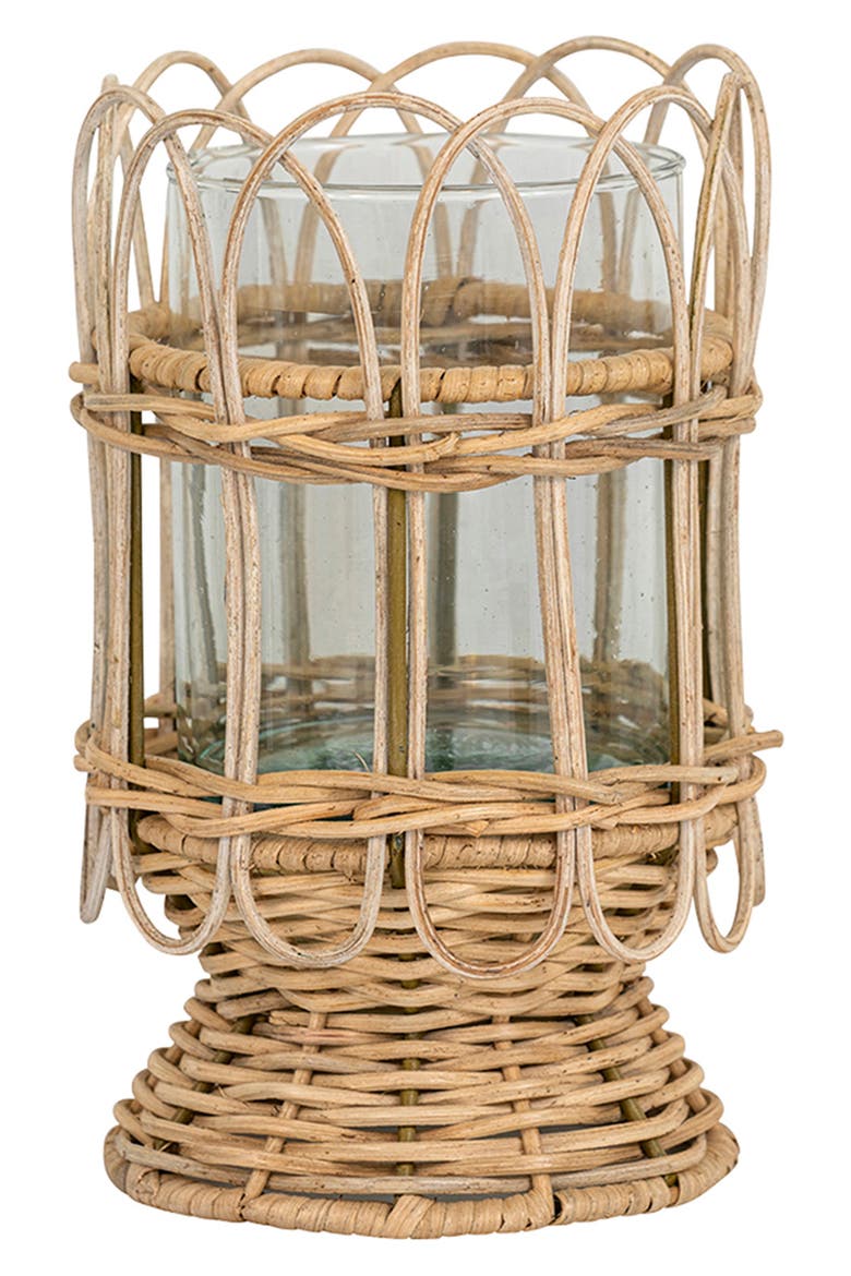 Provence Rattan 8.5-Inch Hurricane, Main, color, NATURAL/ WHITEWASH