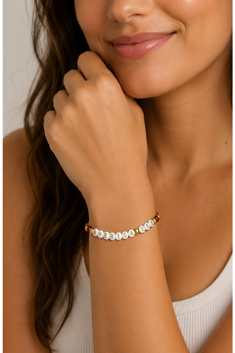 America 250 Gold Filled Bracelet, Alternate, color, Metallic Gold