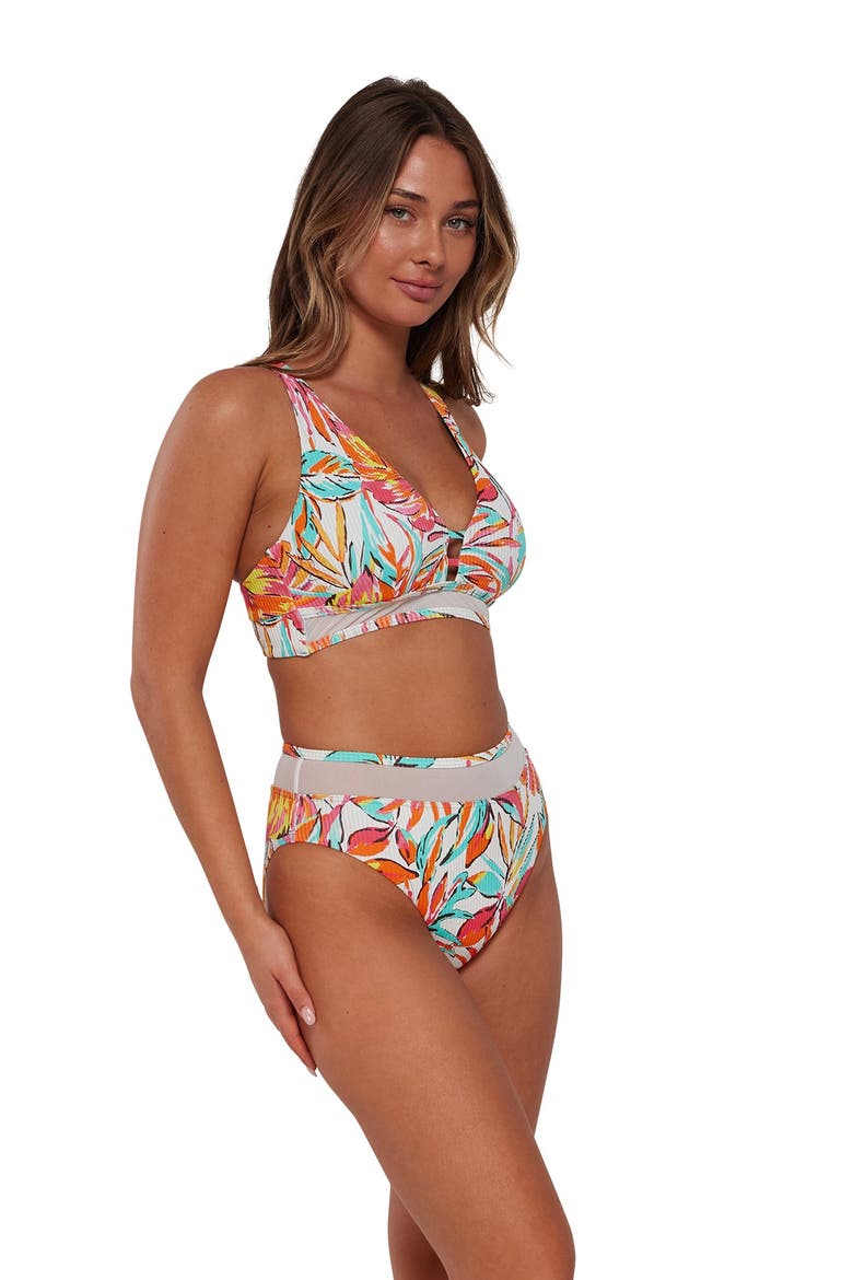 Danica Bikini Swimsuit Top - D Cup, Alternate, color, Palms Serenade Sandbar Rib