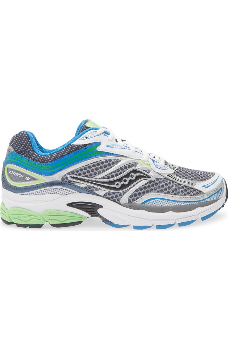 Saucony Gender Inclusive ProGrid Omni 9 Sneaker, Alternate, color, Grey/ Slime