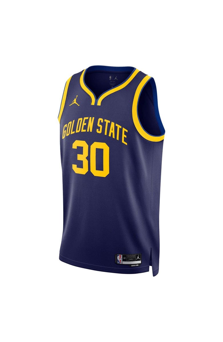 Jordan Brand Unisex Jordan Brand Stephen Curry Navy Golden State Warriors Swingman Jersey - Statement Edition, Alternate, color, 