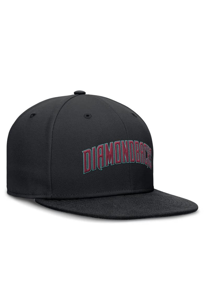 Men's Nike Black Arizona Diamondbacks True Performance Fitted Hat, Alternate, color, Black