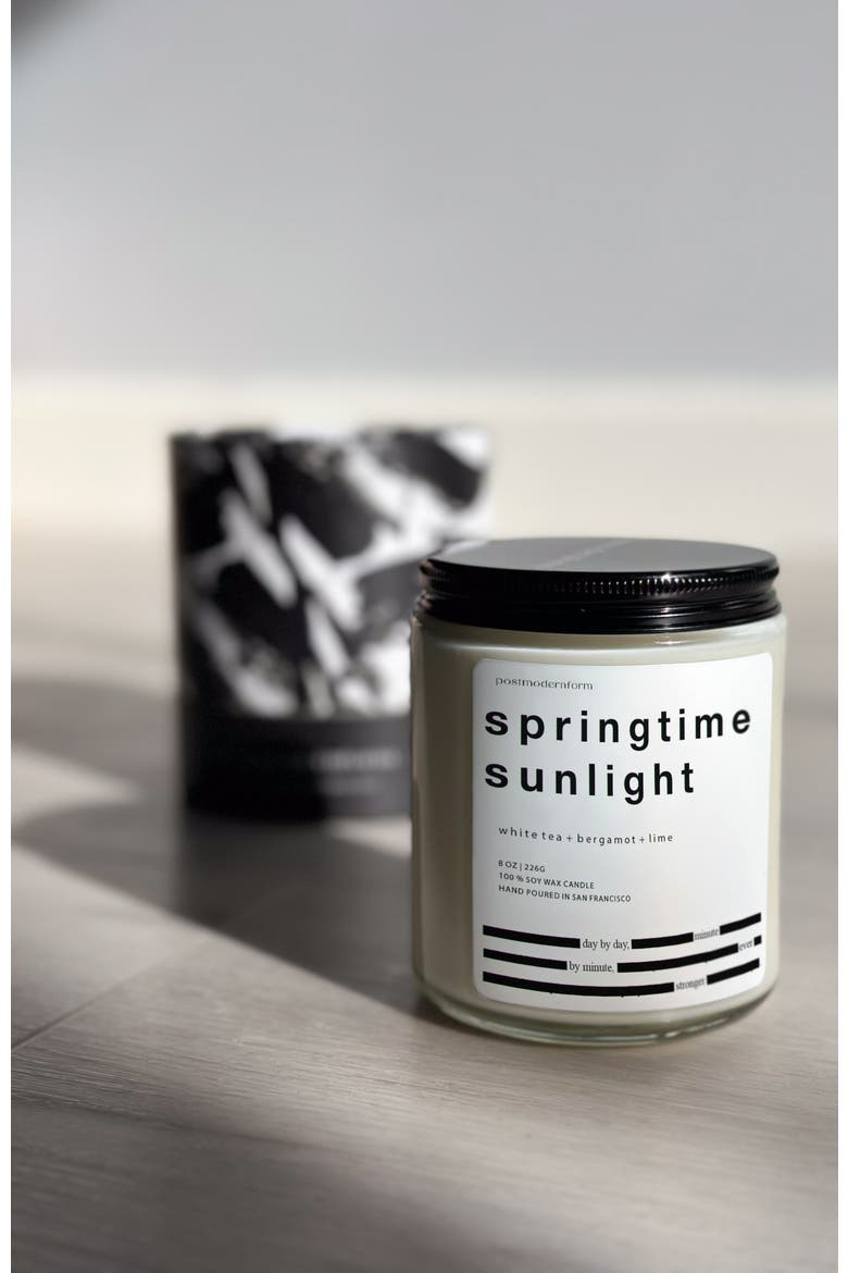 Springtime Sunlight / White Tea + Bergamot + Lime Candle, Main, color, No Color