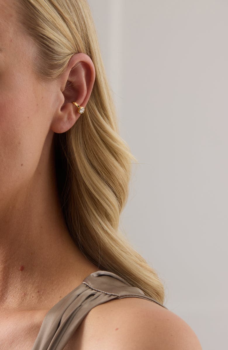 Sara Weinstock Honeycomb Single Ear Cuff, Alternate, color, Yellow Gold
