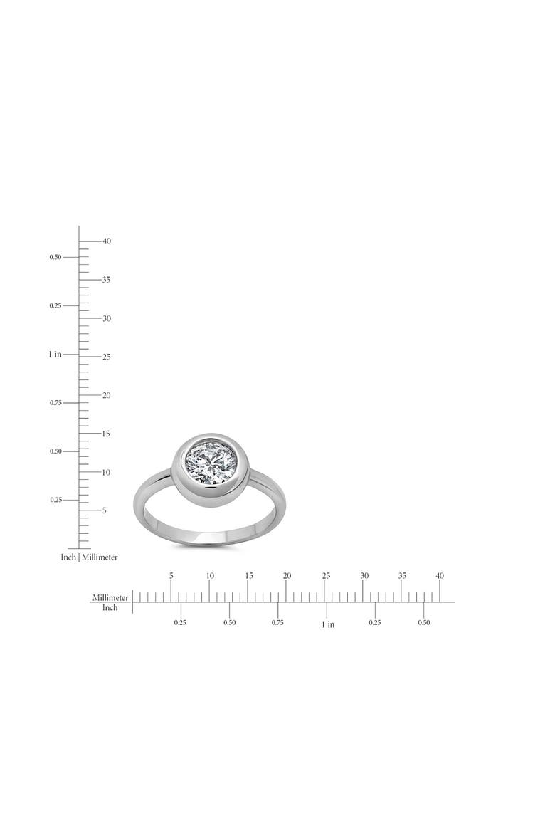 Brilliant Cut Cubic Zirconia Solitaire Ring, Alternate, color, PURE PLATINUM/ CLEAR STONE