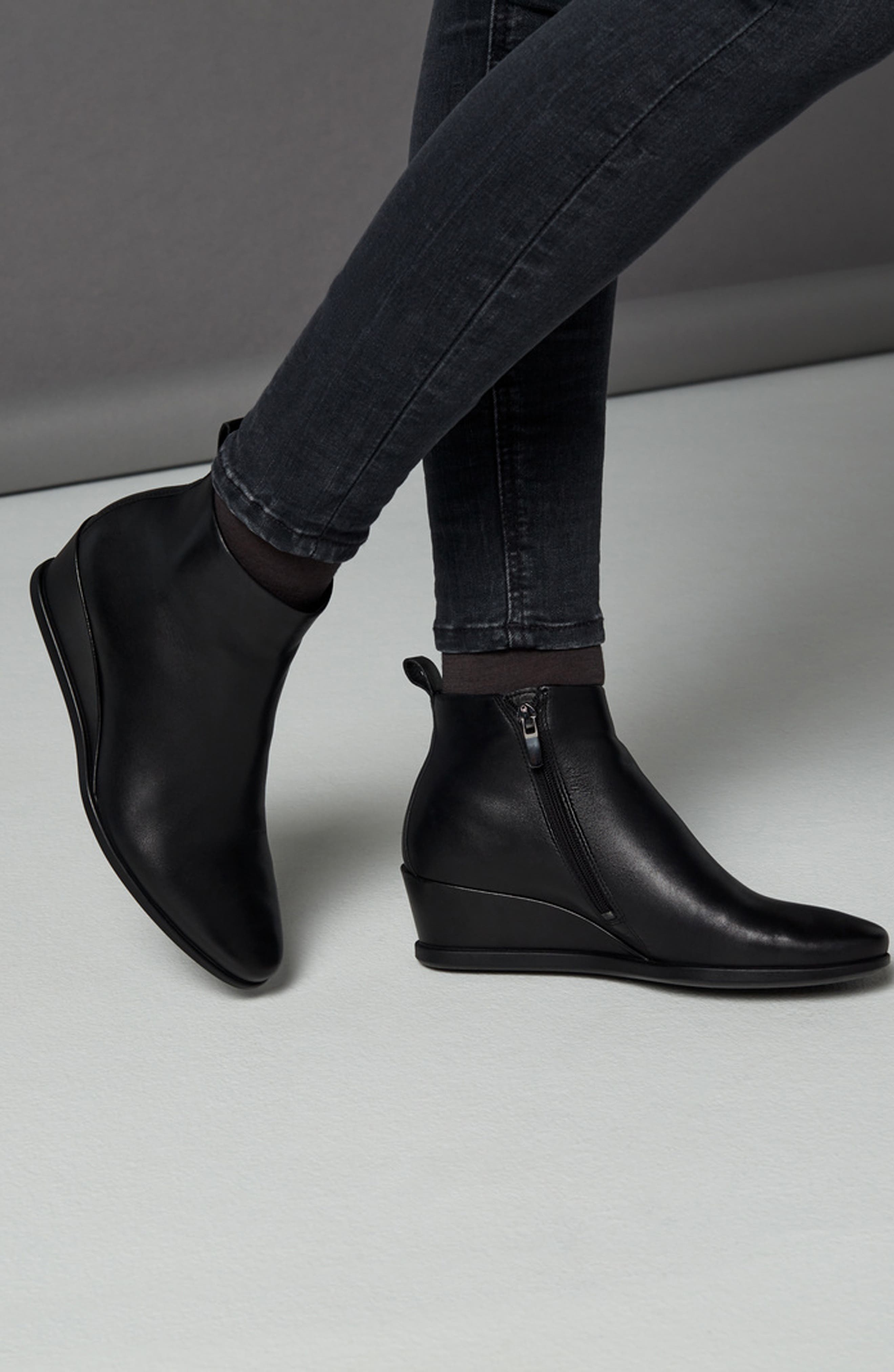 ECCO Shape 45 Wedge Bootie, Alternate, color, 