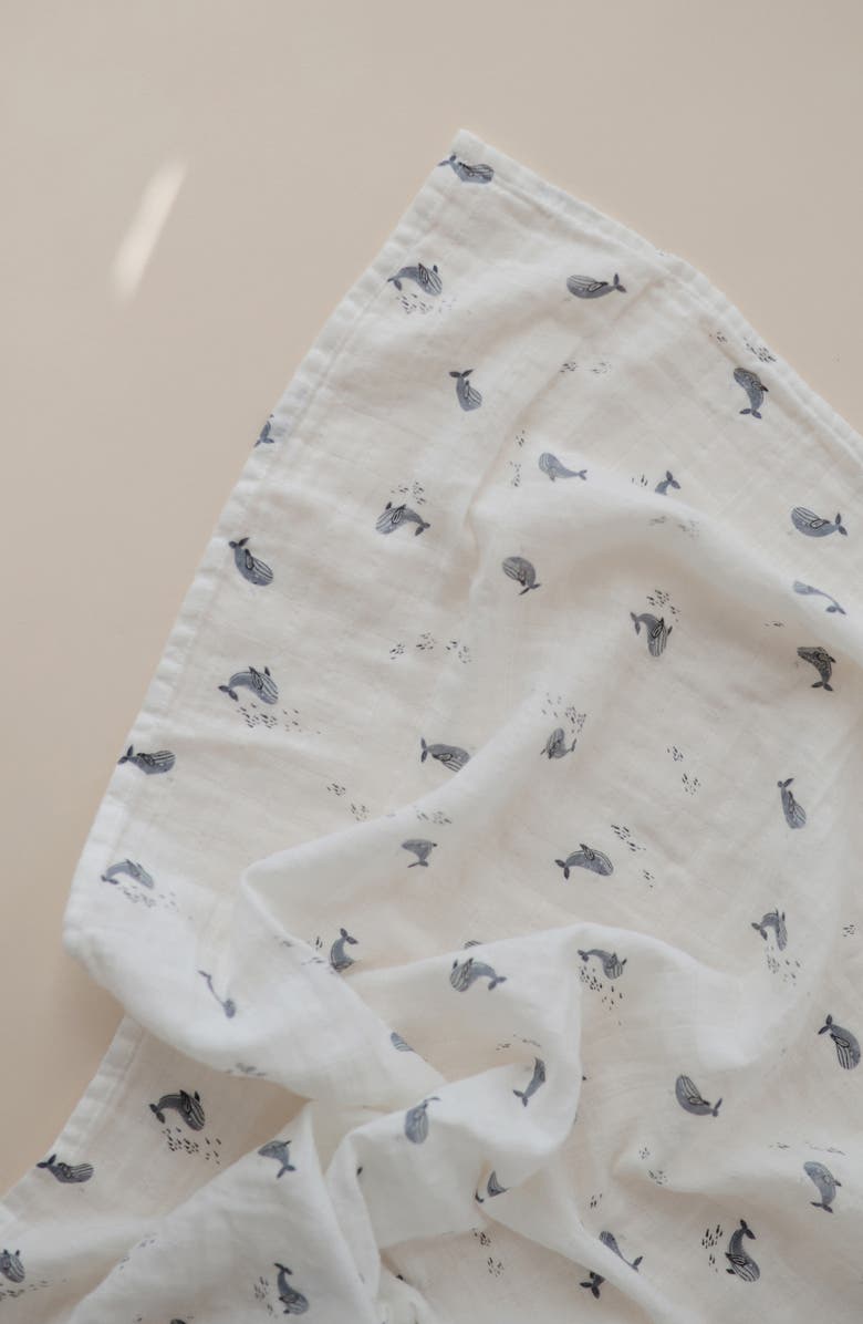 Mushie Muslin Swaddle Blanket, Alternate, color, 