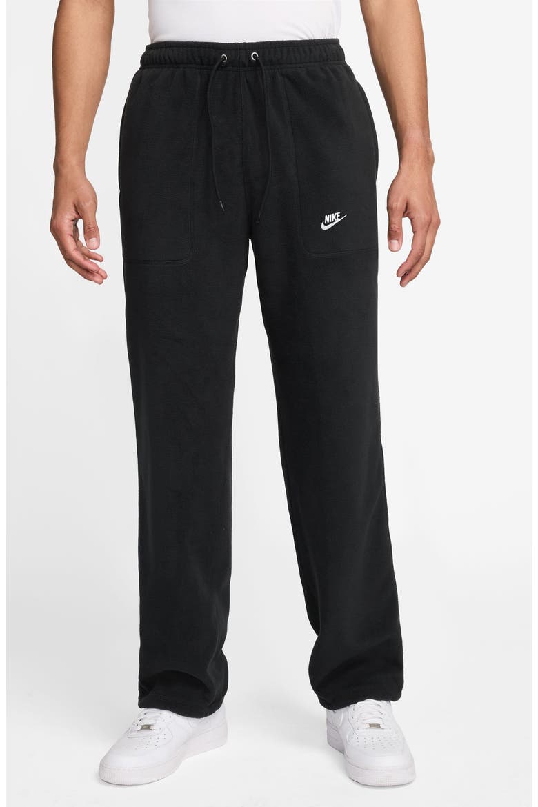 Club Fleece Loose Fit Sweatpants, Main, color, BLACK/ WHITE