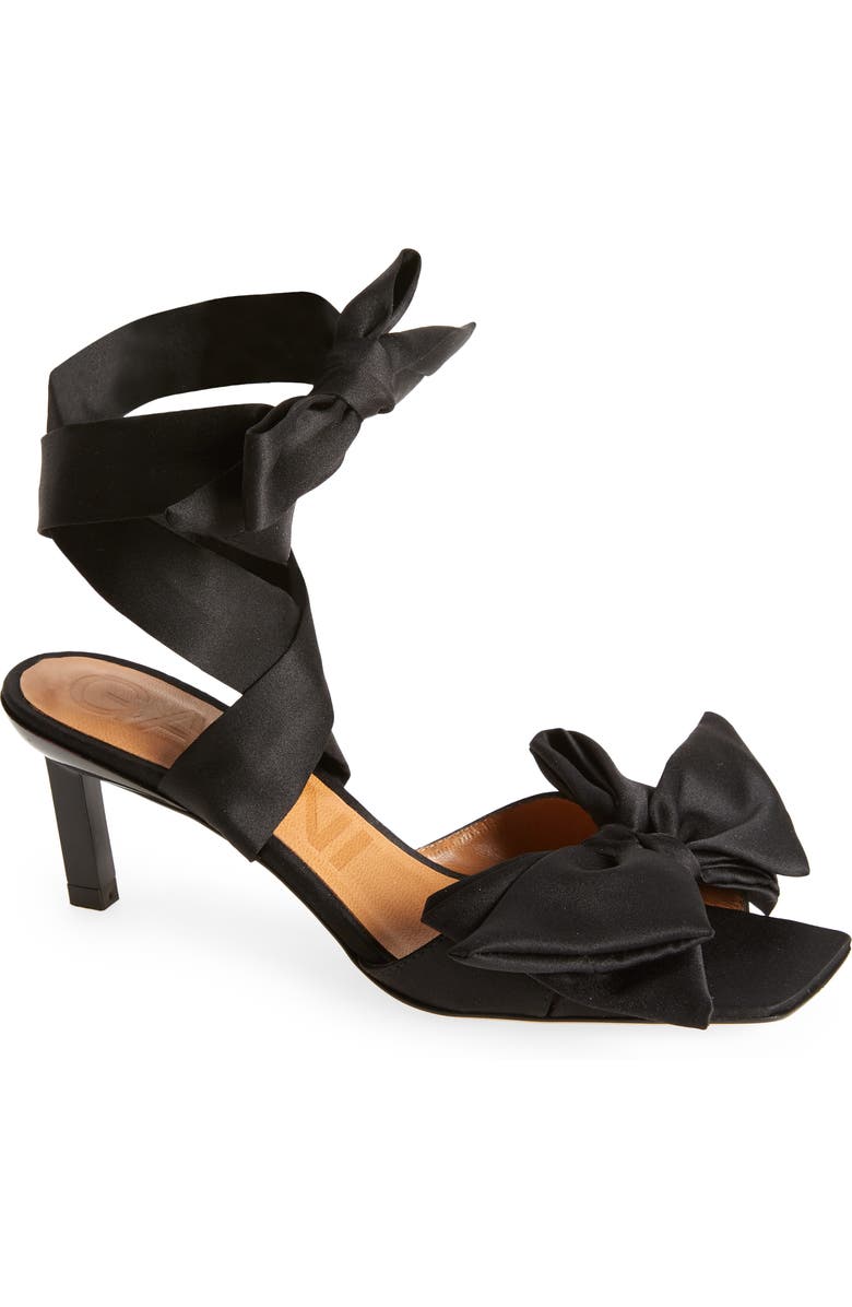 Ganni Bow Sandal, Main, color,