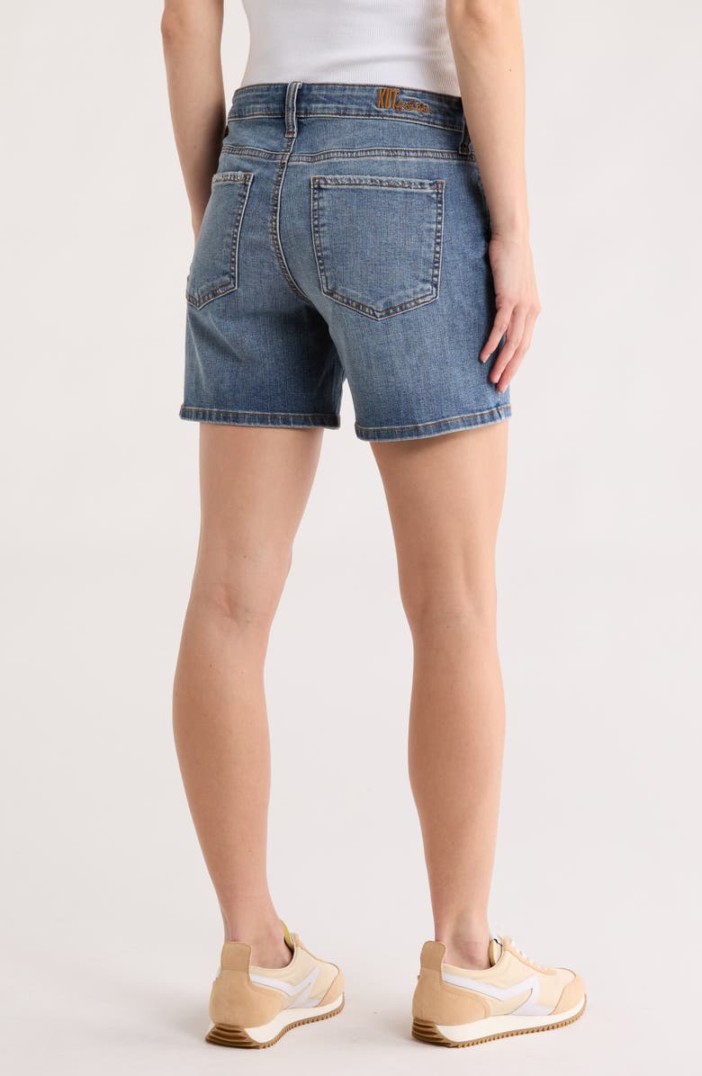 KUT from the Kloth Kity Denim Shorts, Alternate, color, Anthericum