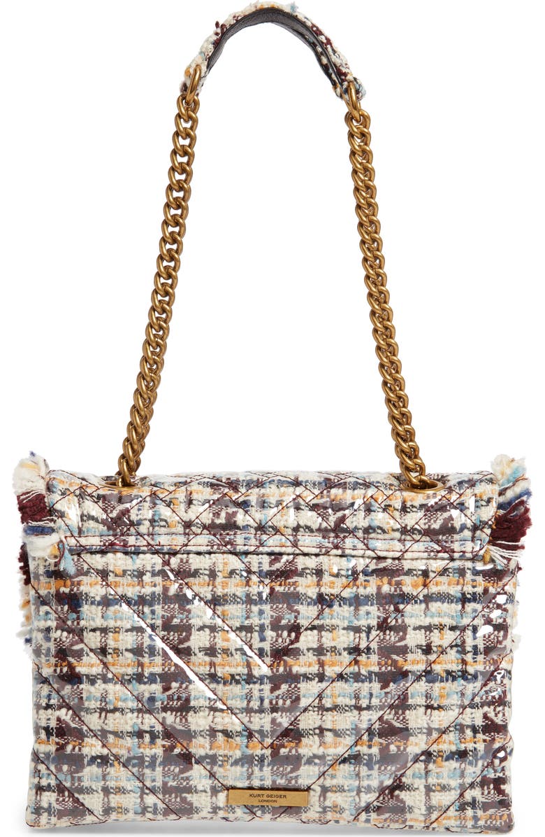 Kurt Geiger London Large Kensington X Tweed Shoulder Bag, Alternate, color,