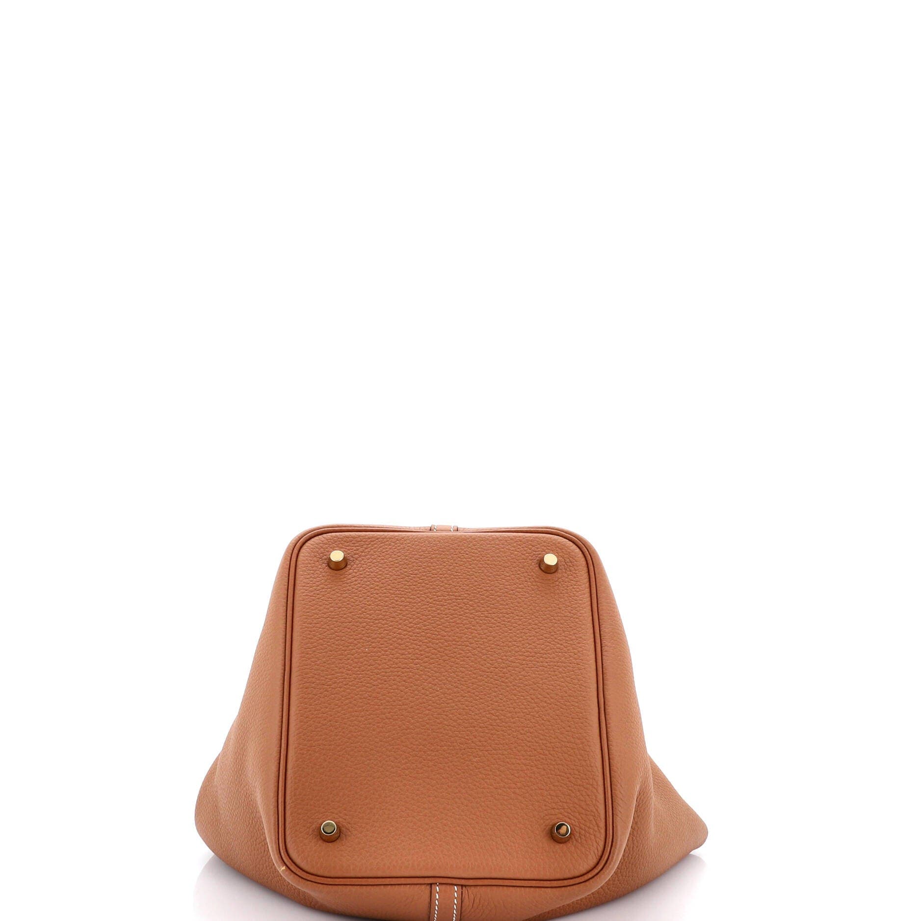 Pre-Owned Hermes Picotin Lock Bag Clemence MM, Alternate, color, Gold