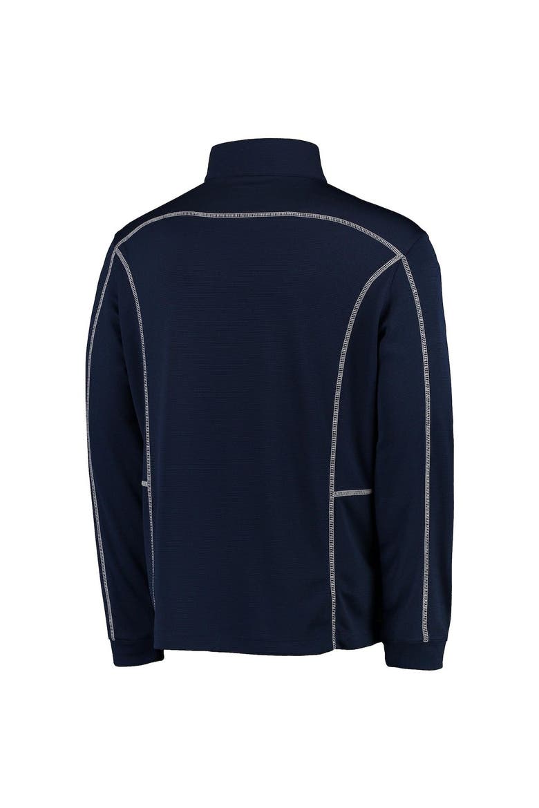 Men's Columbia Golf Navy GA Tech Yellow Jackets Shotgun Omni-Wick Quarter-Zip Pullover Jacket, Alternate, color, Navy