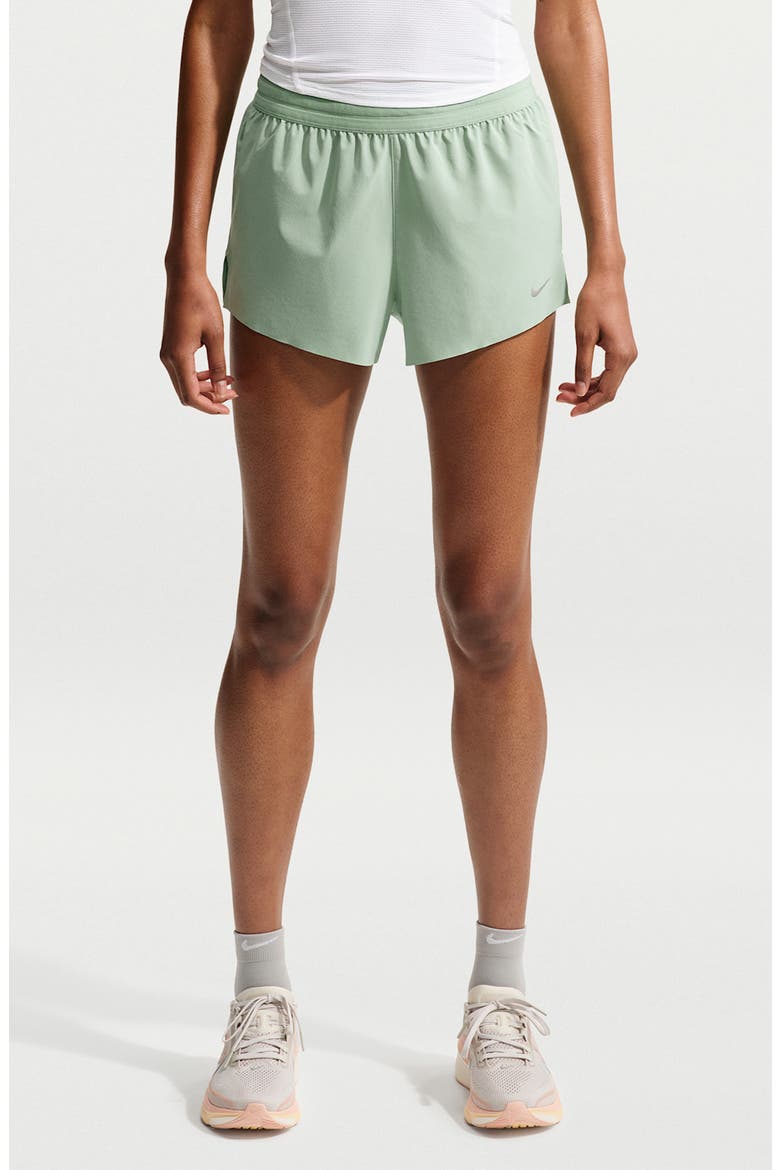Swift Dri-FIT Mid-Rise Brief-Lined Running Shorts, Main, color, STEAM