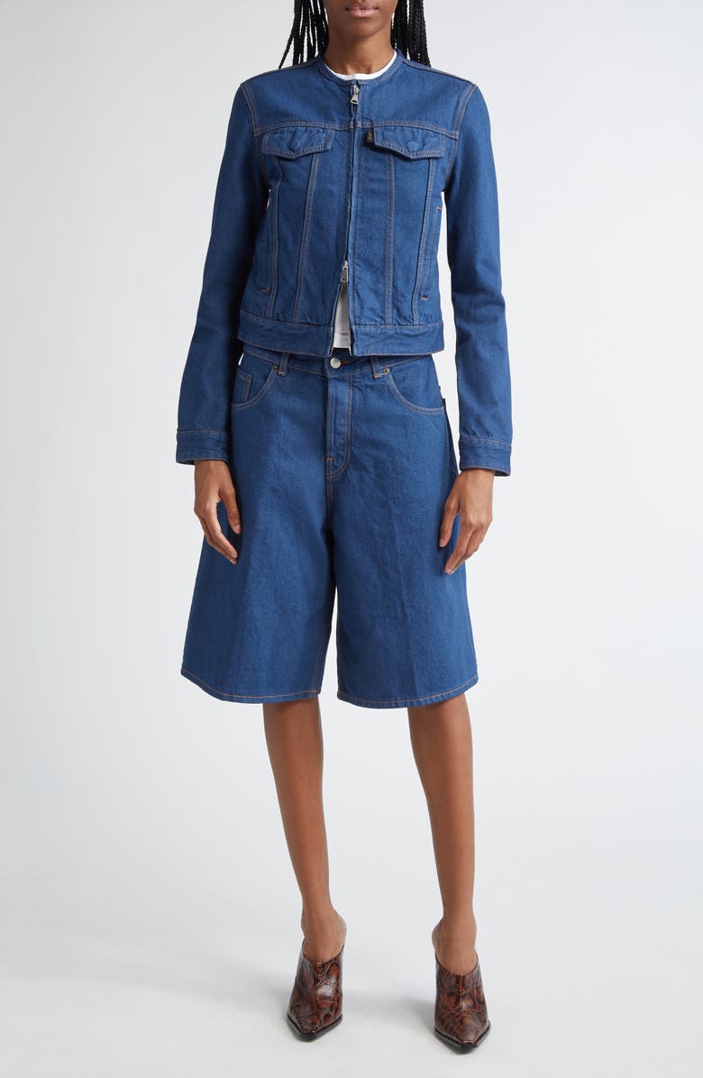 Haikure Becky Wide Leg Denim Shorts, Alternate, color, 