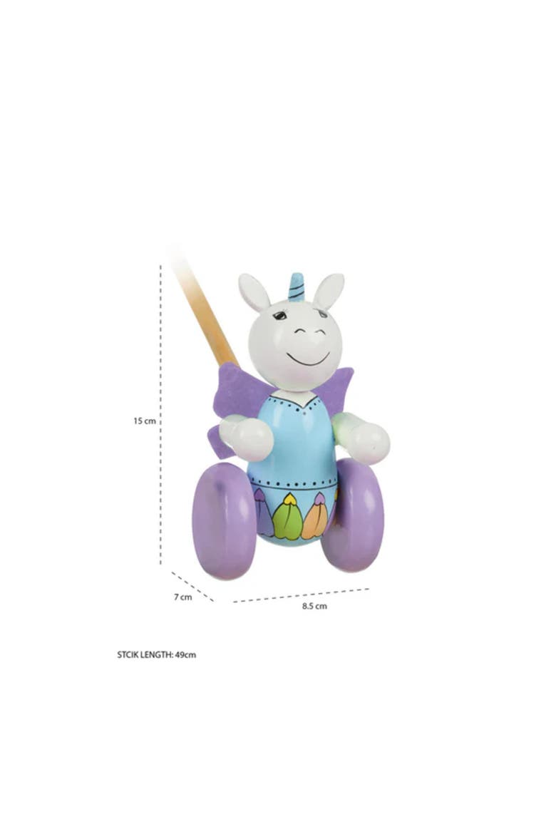 Unicorn Wooden Toy, Ages 1+, Alternate, color, Multicolored