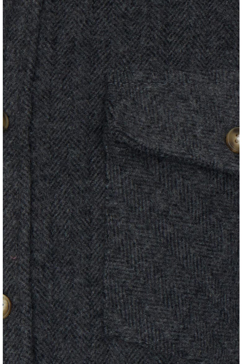 Herringbone Stripe Shacket, Alternate, color, BLACK