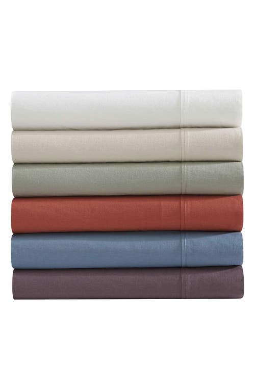 EDDIE BAUER EDDIE BAUER SOLID 180 THREAD COUNT COTTON PERCALE SHEET SET