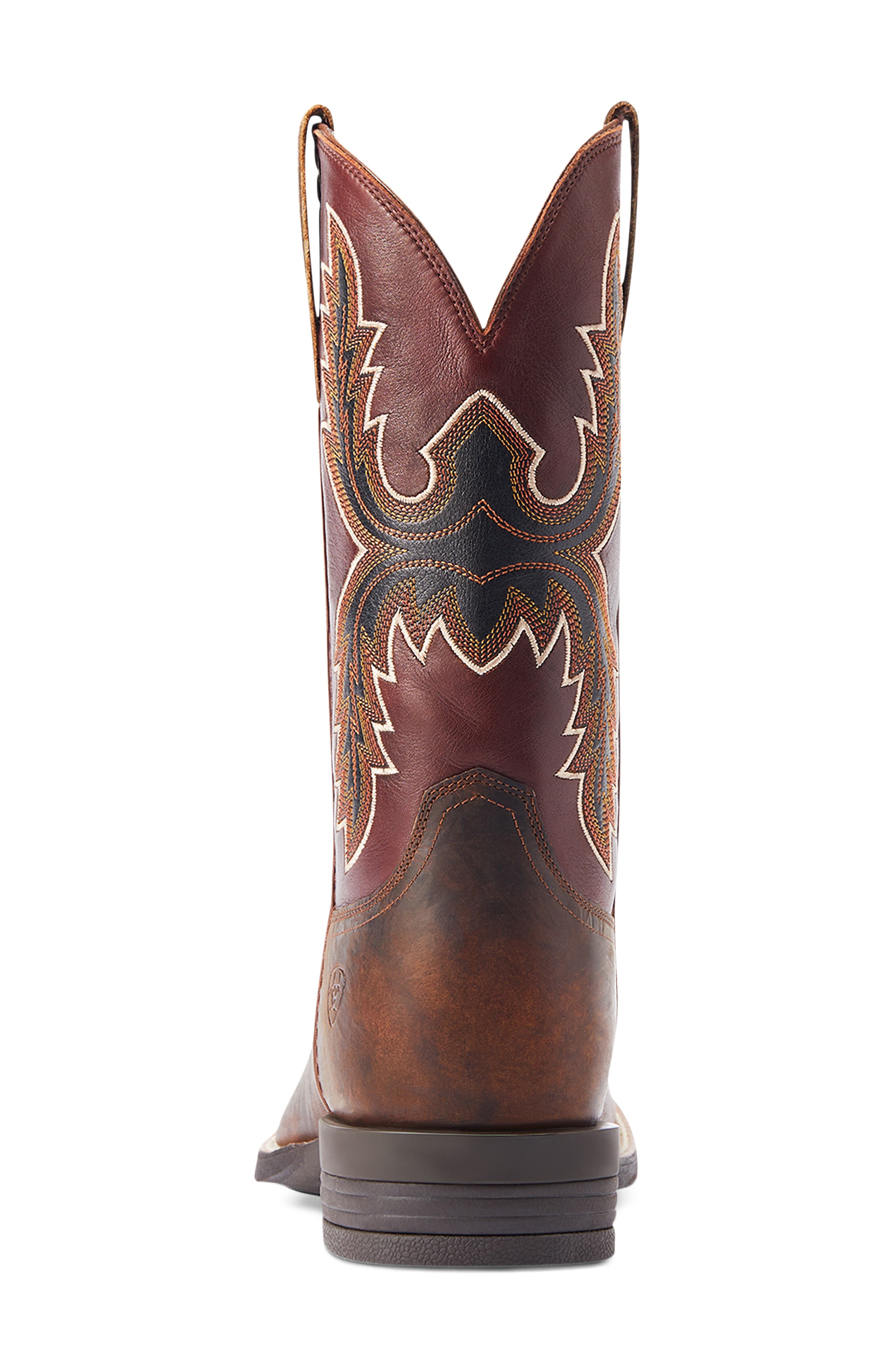 Pay Window Bartop Leather Western Boot, Alternate, color, COGNAC