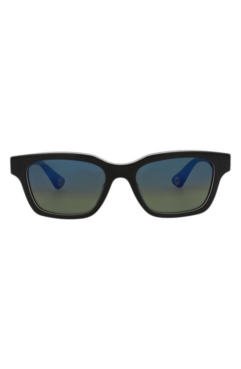 53mm Gradient Square Sunglasses