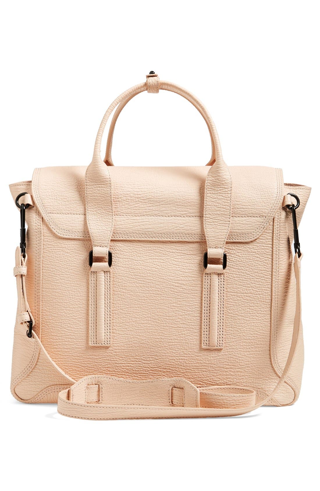 'Pashli' Leather Crossbody Satchel, Alternate, color, BLUSH