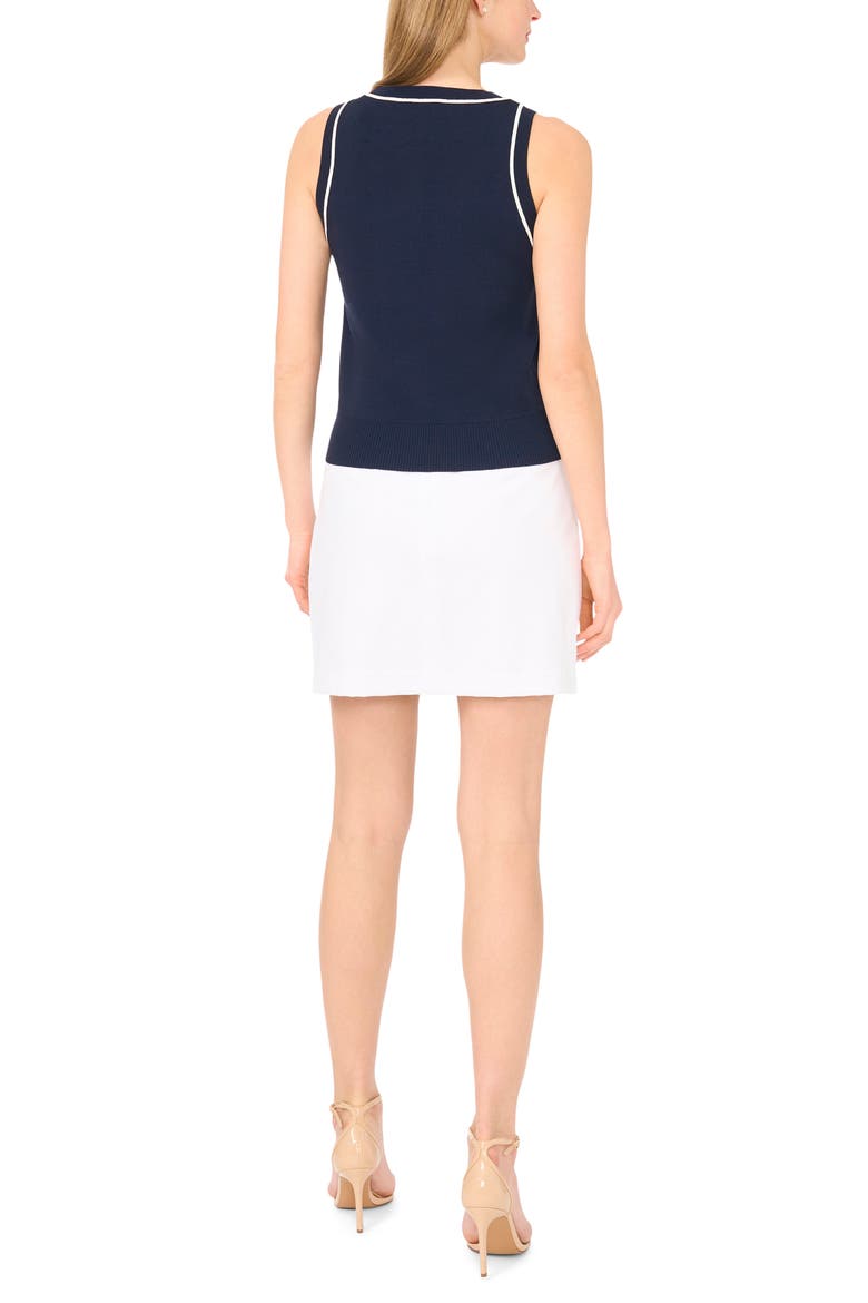 Stripe Trim Sweater Tank, Alternate, color, CLASSIC NAVY
