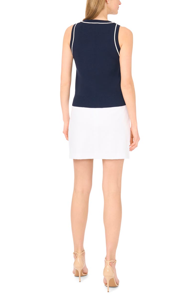 Halogen<sup>®</sup> Stripe Trim Sweater Tank, Alternate, color, Classic Navy